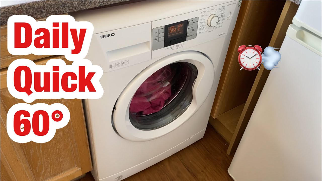 Beko WMB81445LW Excellence washing machine || Daily Quick 60°