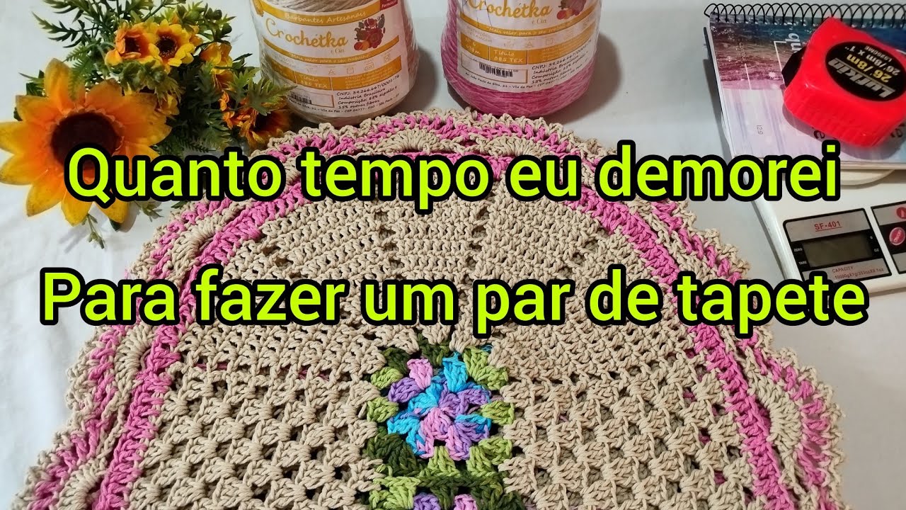 (encomenda finalizada )quanto eu lucrei para fazer esse par de tapete🤗