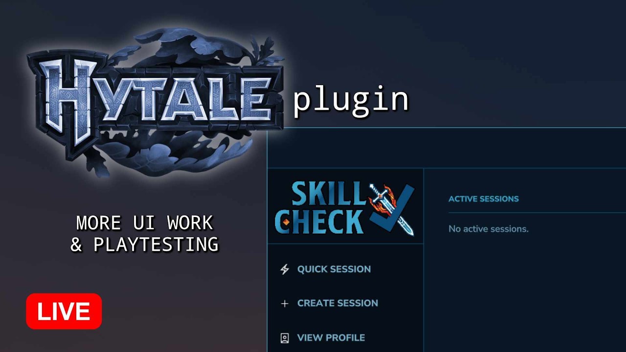 Chillin n Coding - Skill Check Hytale Plugin | tip | Wolv.tv | Wolv21 | 2026.03.11