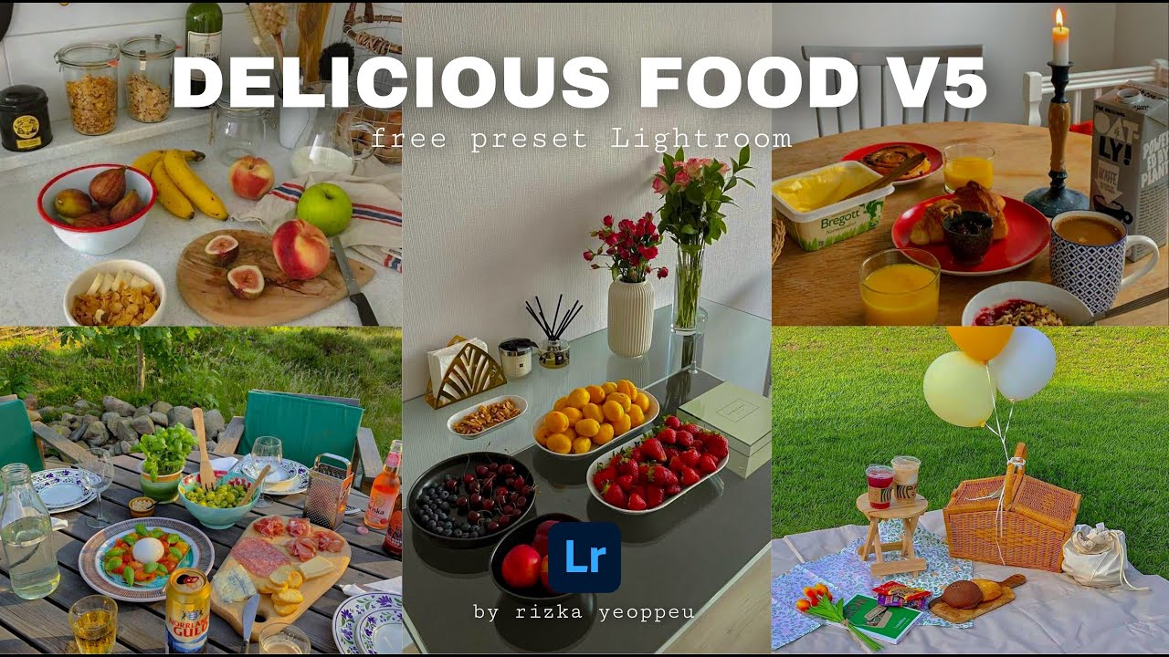 Preset Lightroom Makanan | Delicious Food v5 Preset Lightroom | Food Preset