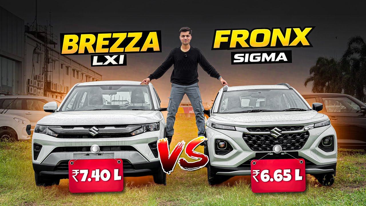 New Brezza LXI vs Fronx Sigma🔥| Detailed Comparison😍|