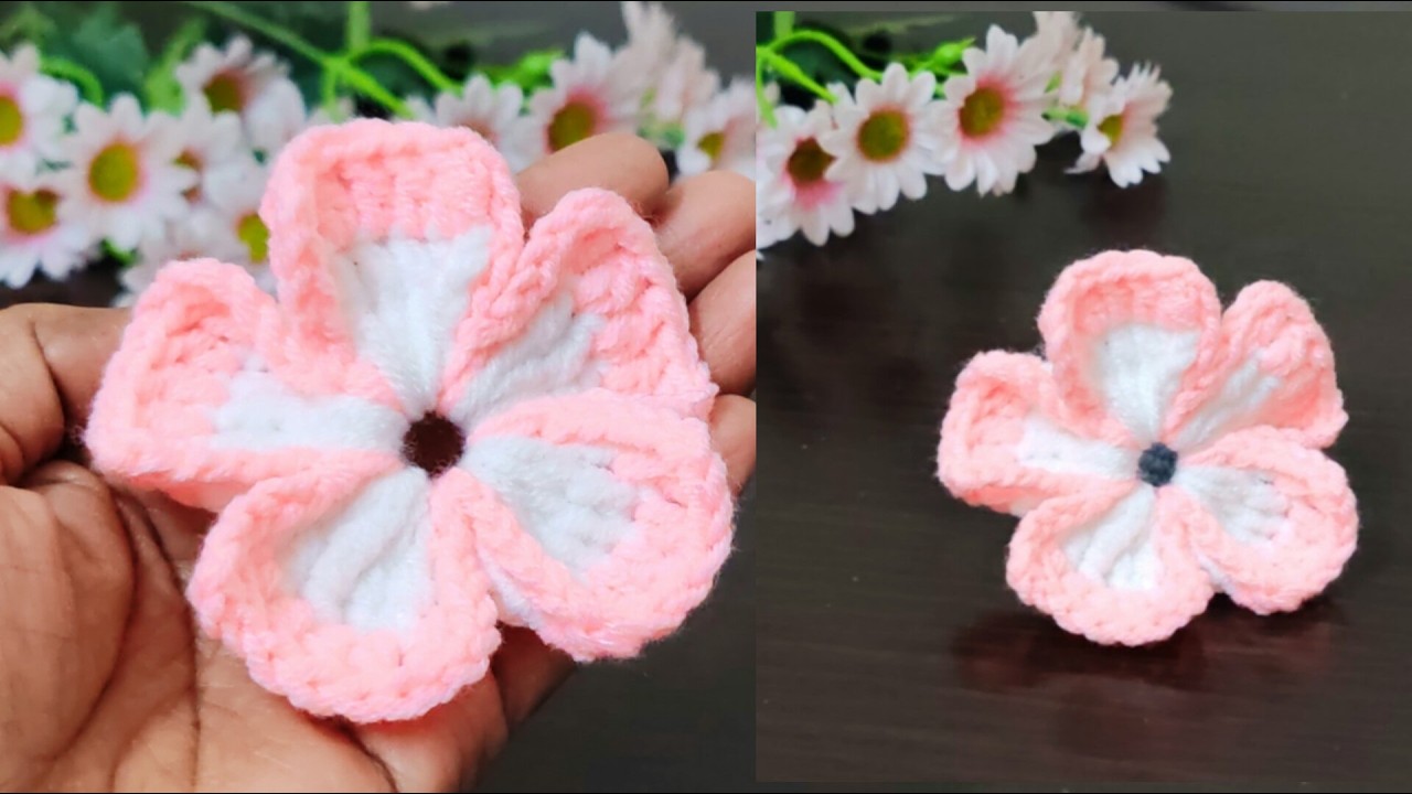 Super Easy l Beautiful Crochet Flowerl Beginners Friendly