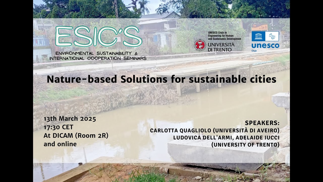 01 ESIC's 2025 | Nature-Based Solutions for sustainable cities