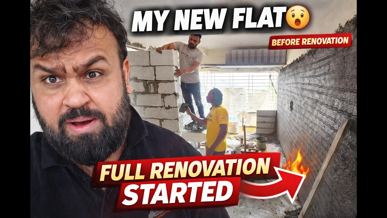 My New Flat Tour + Full Renovation Begins | Mumbai Home Makeover Vlog