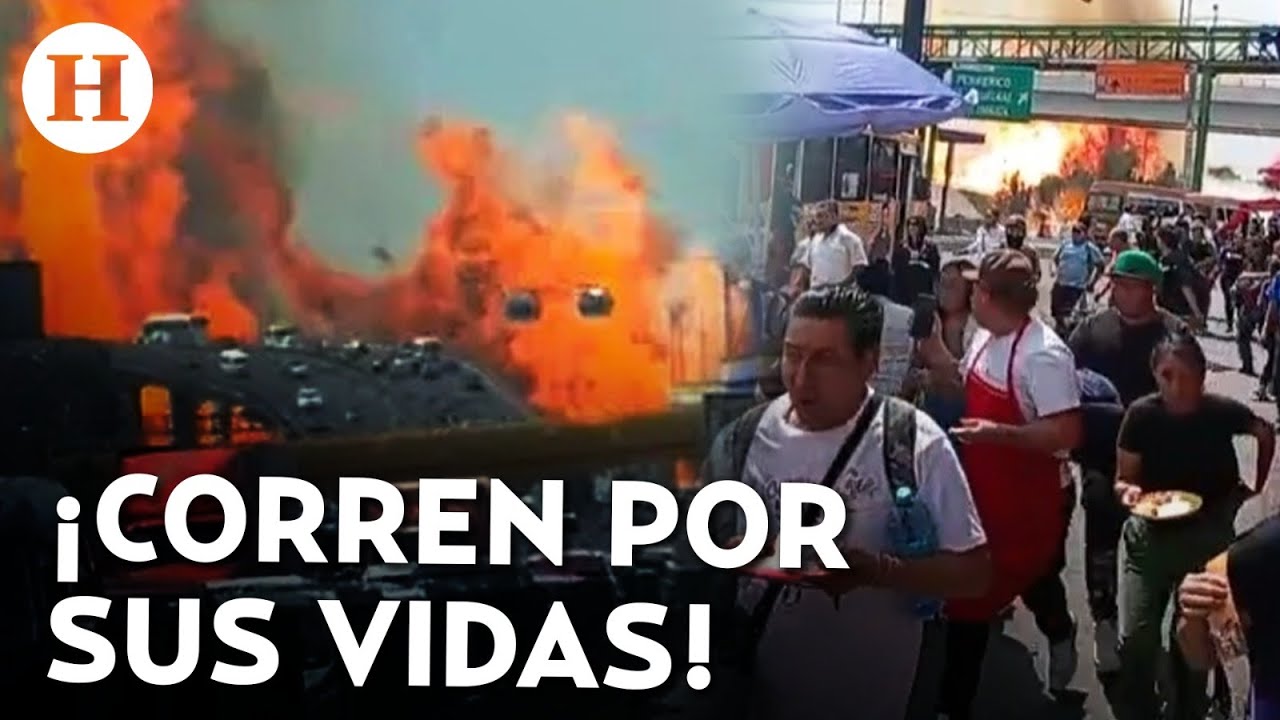¡Brutal explosión! Pipa de Gas estalla en Calzada Ignacio Zaragoza cerca del Metro Santa Marta