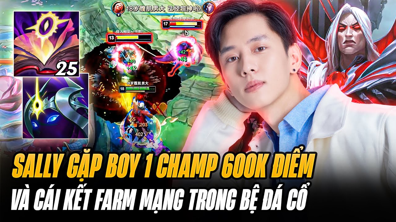 Sally & Con Vladimir Thần Farm Mạng Trong Bệ Đá Cổ Team Địch Khi Gặp Boy1champ Talon 600k Thông Thạo