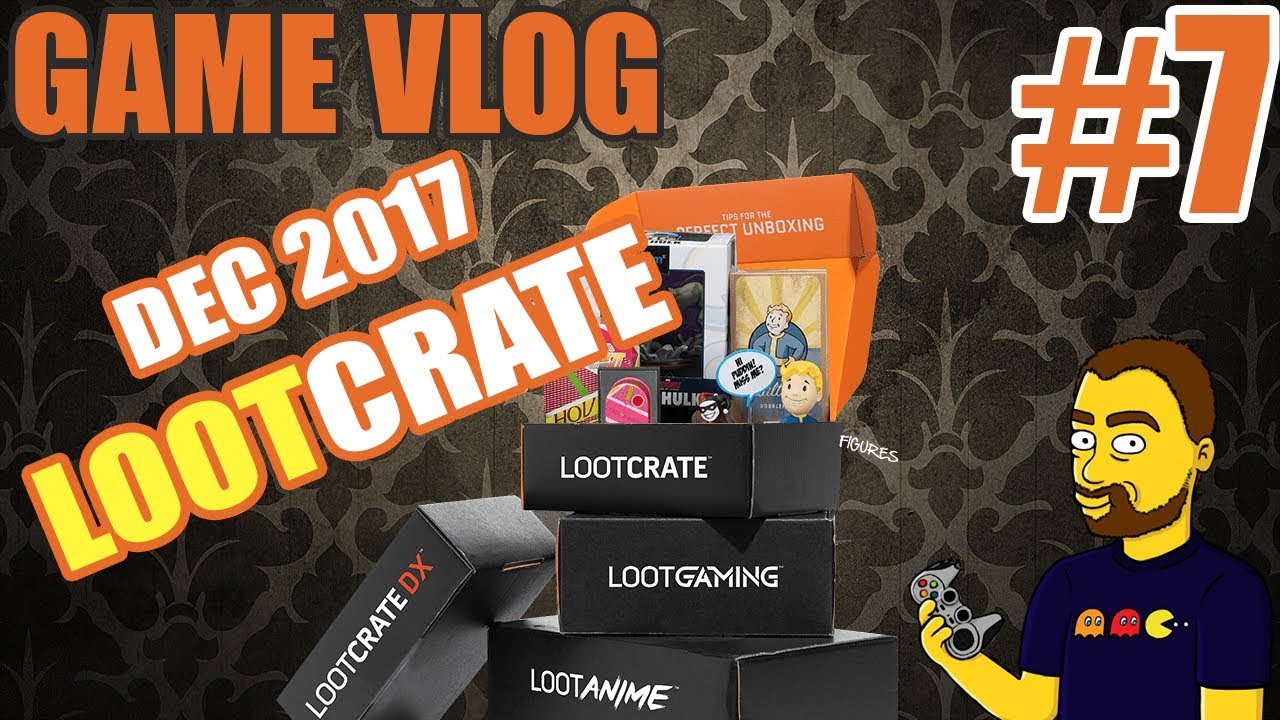 Loot Crate December 2017 + Bonus Loot Crate DX | REVIEW | UNBOXING with CATS | Game Vlog #7