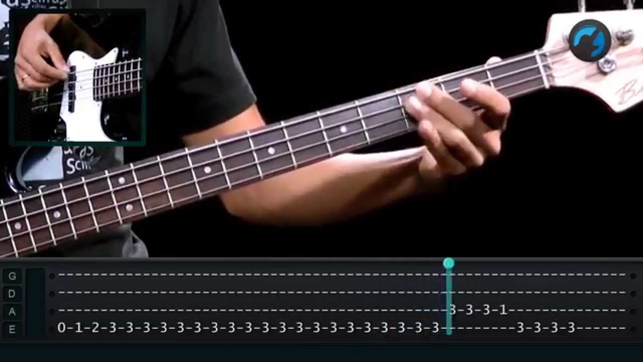 Deep Purple - Smoke on the Water (como tocar - aula de contra-baixo)