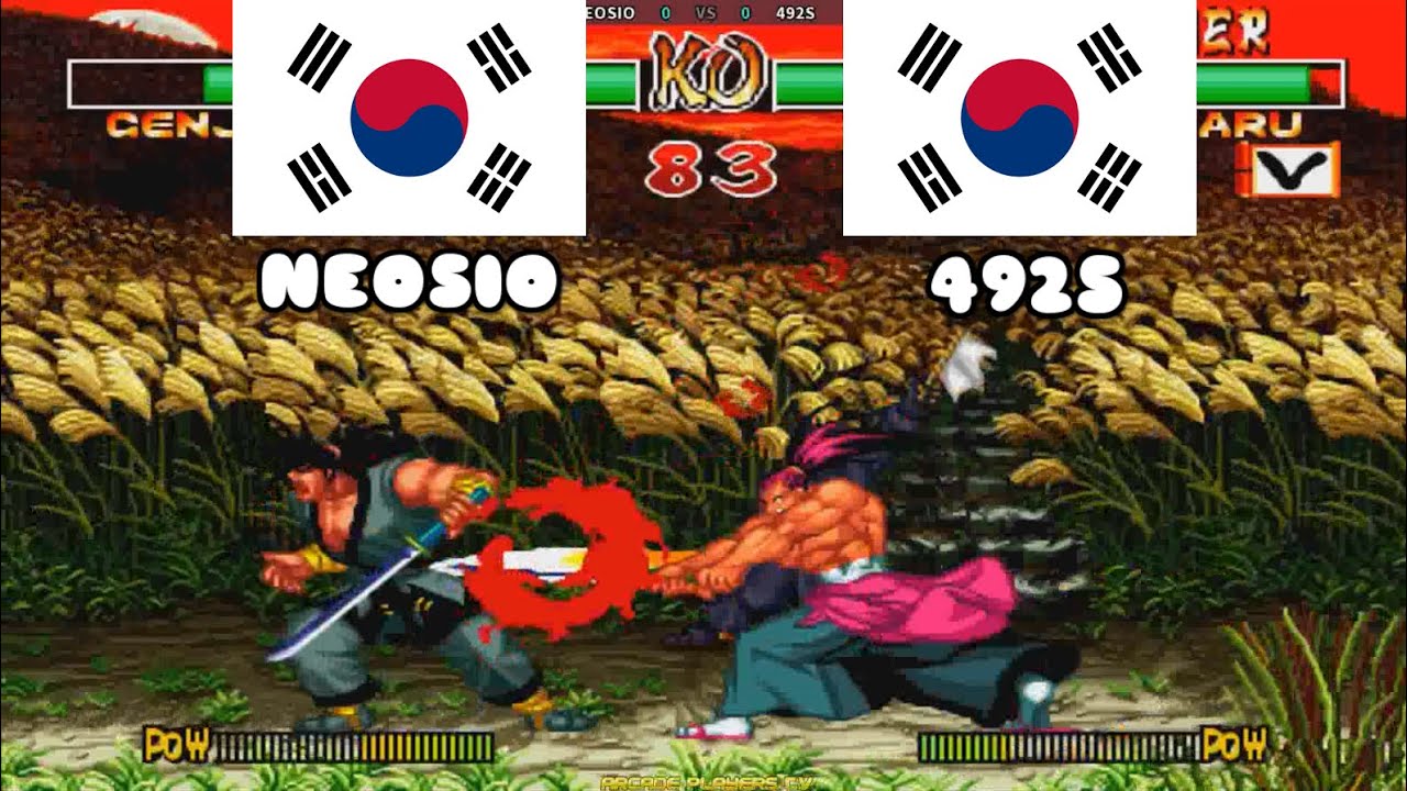 Samurai Shodown 2 ➤ NEOSIO (Южная Корея) против 492S (Южная Корея) samsho2