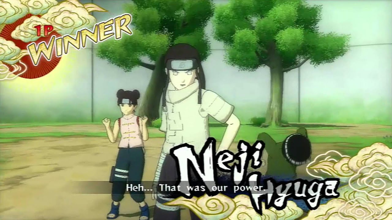 Naruto Ultimate Ninja Storm PS3 (HD) - Neji Hyuuga VS Rock Lee (5 Vezes)