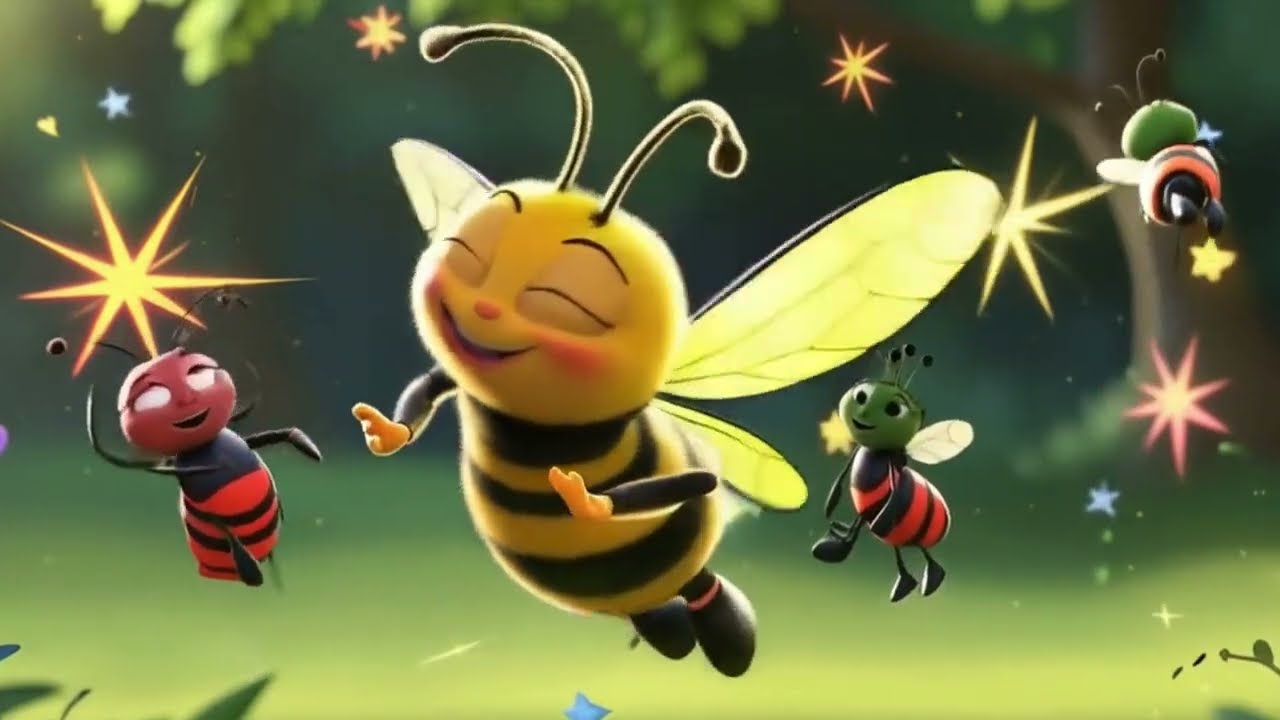 🐝 Buzzy Bee Boogie! 🕺🎶 Fun Nursery Rhyme & Dance | Sing Along for Kids