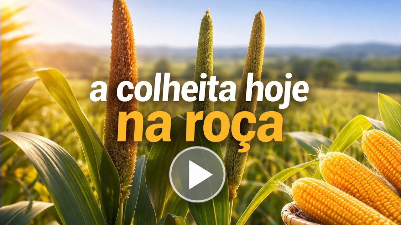 Fartura na roça, colheita de laranja, banana, goiaba, quiabo e maxixe
