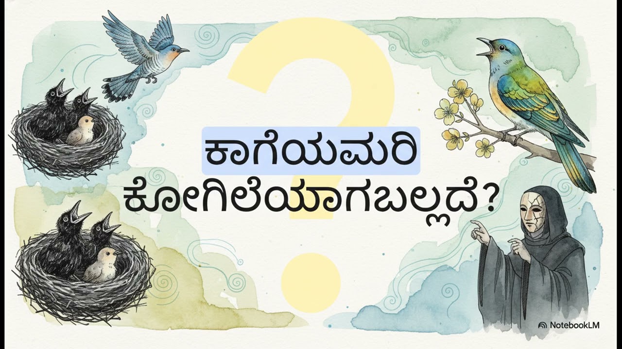 Amuge Rayamma Vachana 40 : ಕಾಗೆಯಮರಿ ಕೋಗಿಲೆಯಾಗಬಲ್ಲುದೆ?