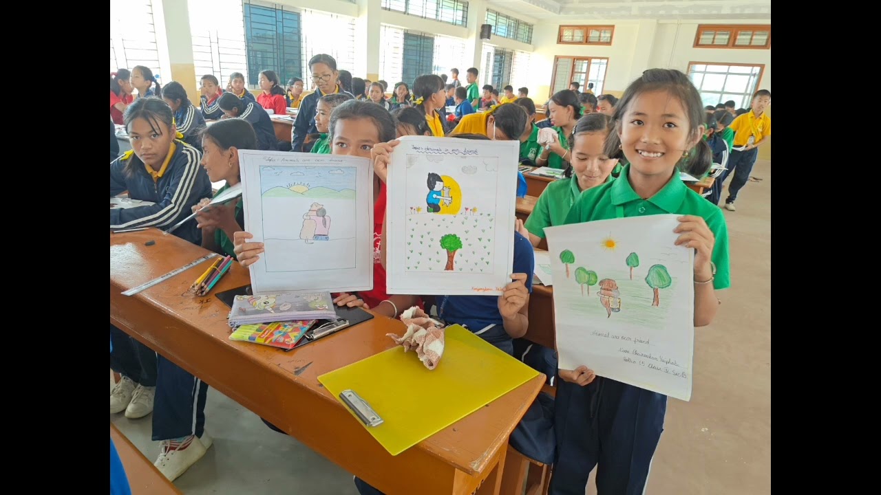 Painting Competition at St.Xavier's School Moirang...10-05-25..#talented students..
