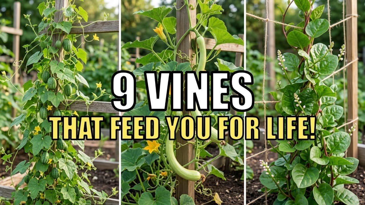 9 Vines That Feed You For LIFE - Plant Once, Harvest forever.
