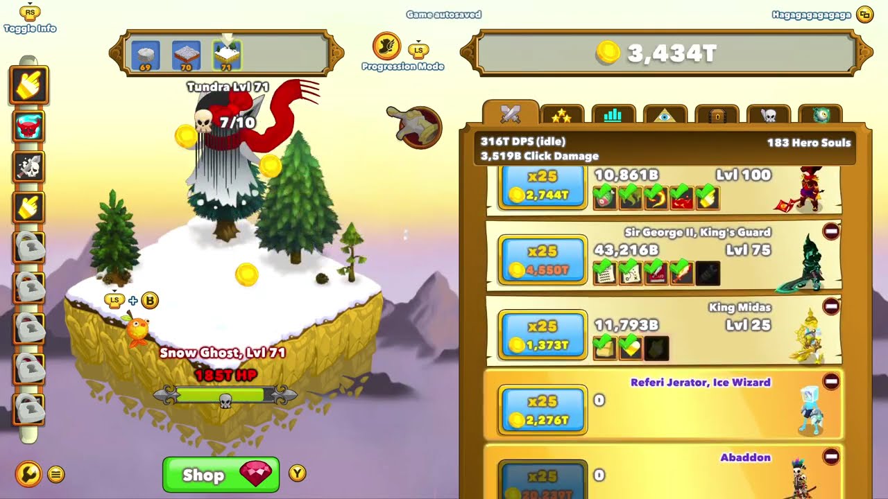 Clicker Heroes - Level 100 in 13 minutes!