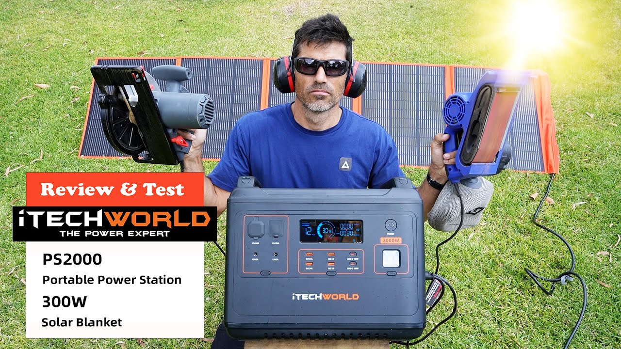 iTechworld PS2000 Portable Power Station with 300W Solar Blanket - Review