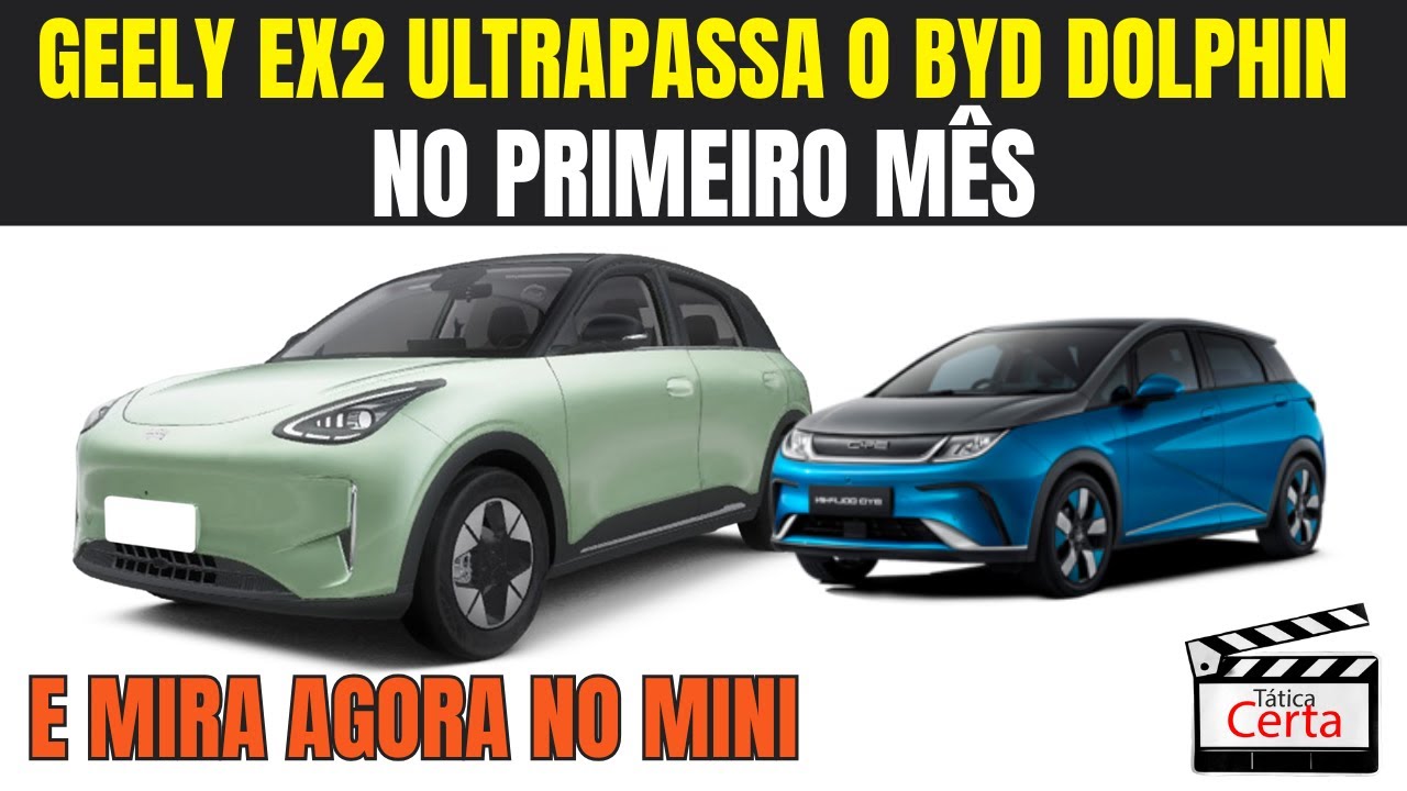 A ARMA SECRETA DA GEELY: EX2 JÁ DESBANCOU O BYD DOLPHIN E MIRA NO MINI!