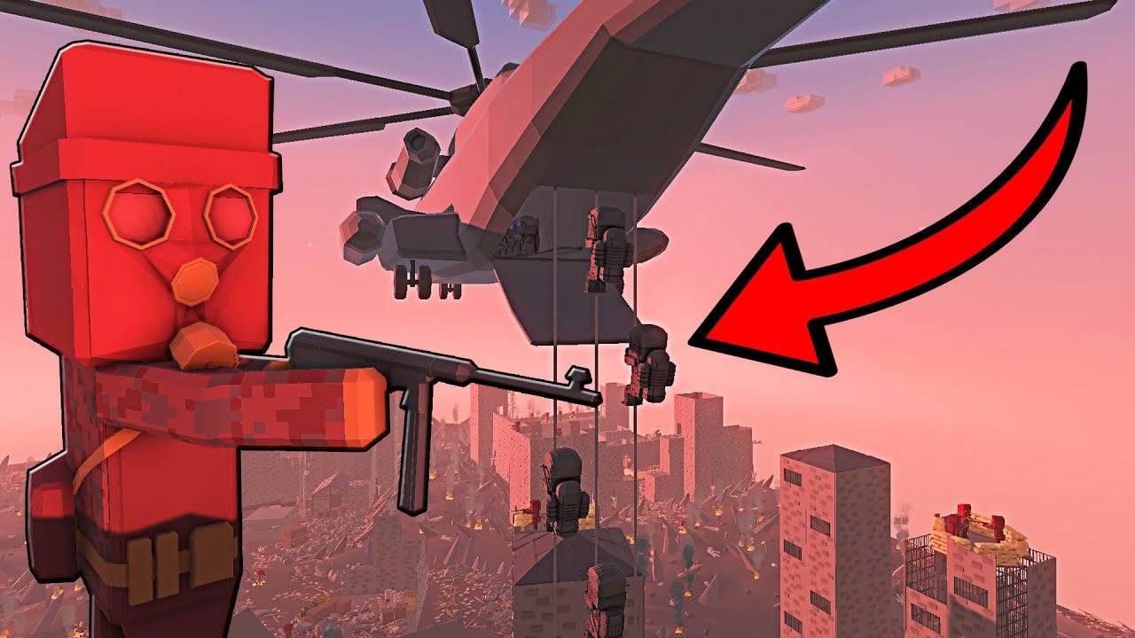 Helicopter AIR DROP into the APOCALYPSE! - Ancient Warfare 3: Battle Simulator