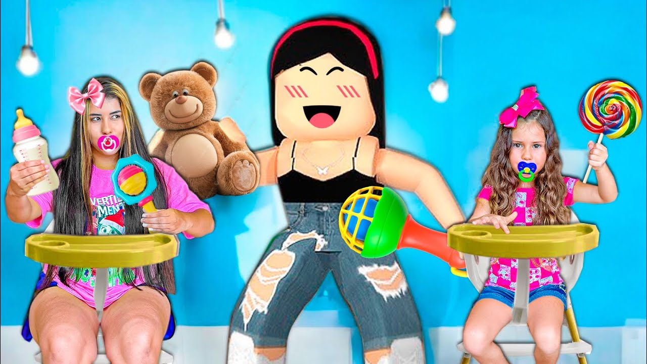 EU E MINHA IRMÃZINHA VIRAMOS UM BEBÊ RECÉM-NASCIDO NO ROBLOX!