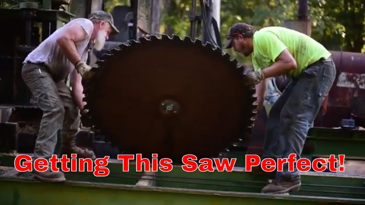 Setting the Lead in the Edmiston Hydraulic Sawmill to get accurate lumber