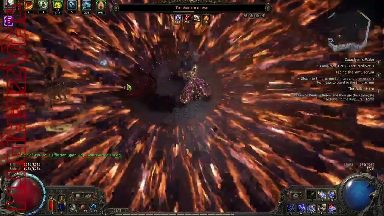 BOSS FIGHT! The Arbiter of Ash in Less than 1 Min! DEADEYE - Critz Lightning Shock Build POE2 