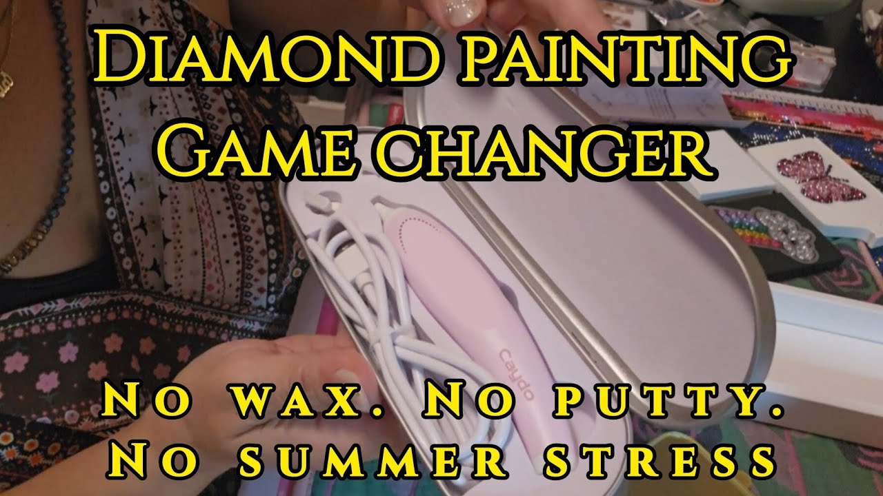 Caydo Wireless Diamond Painting Pen Review 💎 | No Wax Needed in the Heatwave!
