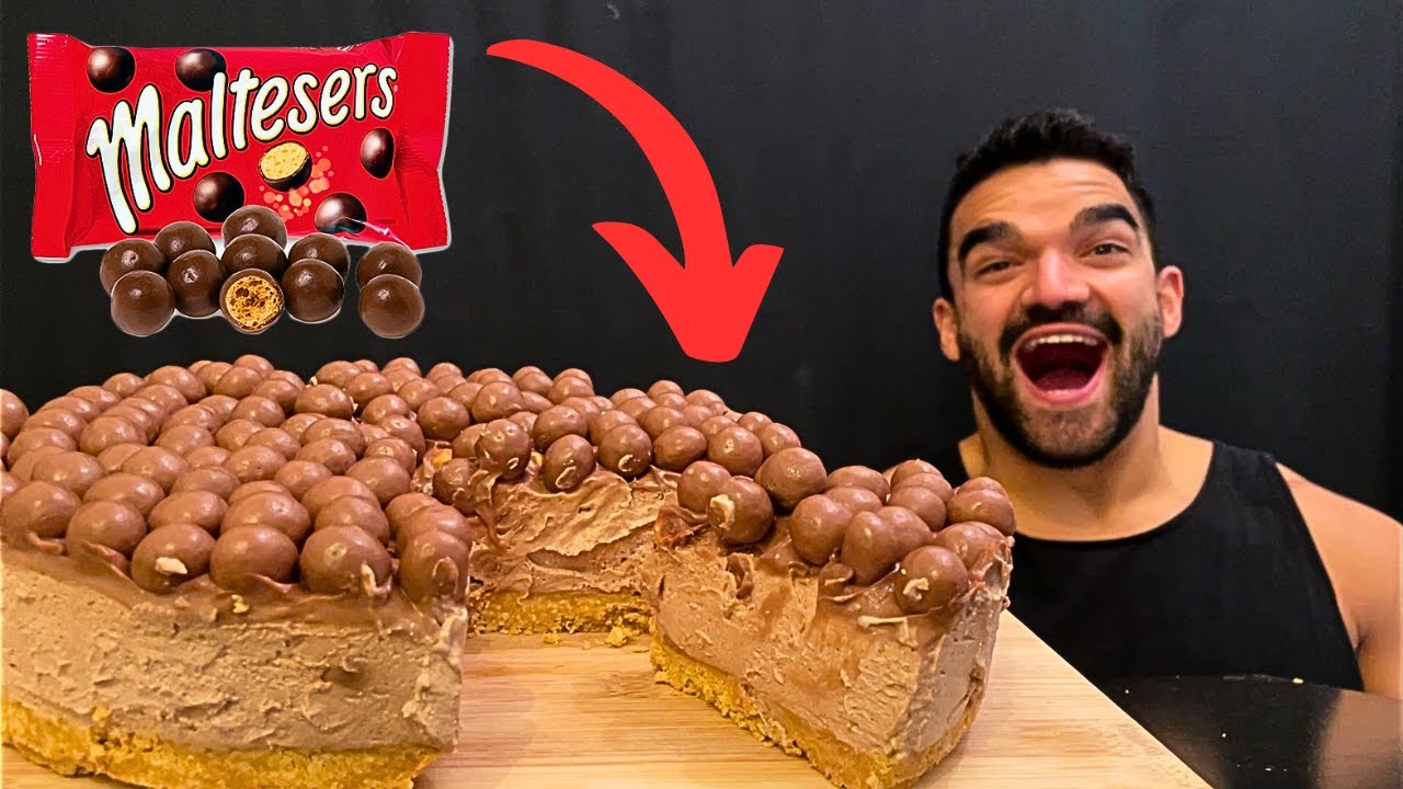 MALTESERS CHEESECAKE, CHOCOLATE CHEESECAKE, CHOCOLATE DESSERT, ASMR MUKBANG
