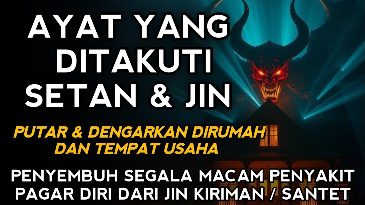 RUQYAH RUMAH PENGUSIR JIN, SETAN & SIHIR DI RUMAH & TUBUH, PENENANG HATI DAN FIKIRAN| BY ALAA AQEL