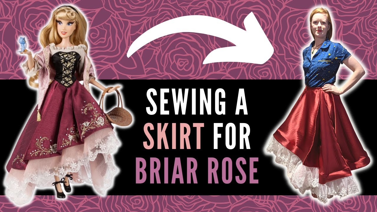 I'm Making A Sleeping Beauty Dress - Sewing My Briar Rose Skirt - DIY Disney Princess Aurora Cosplay