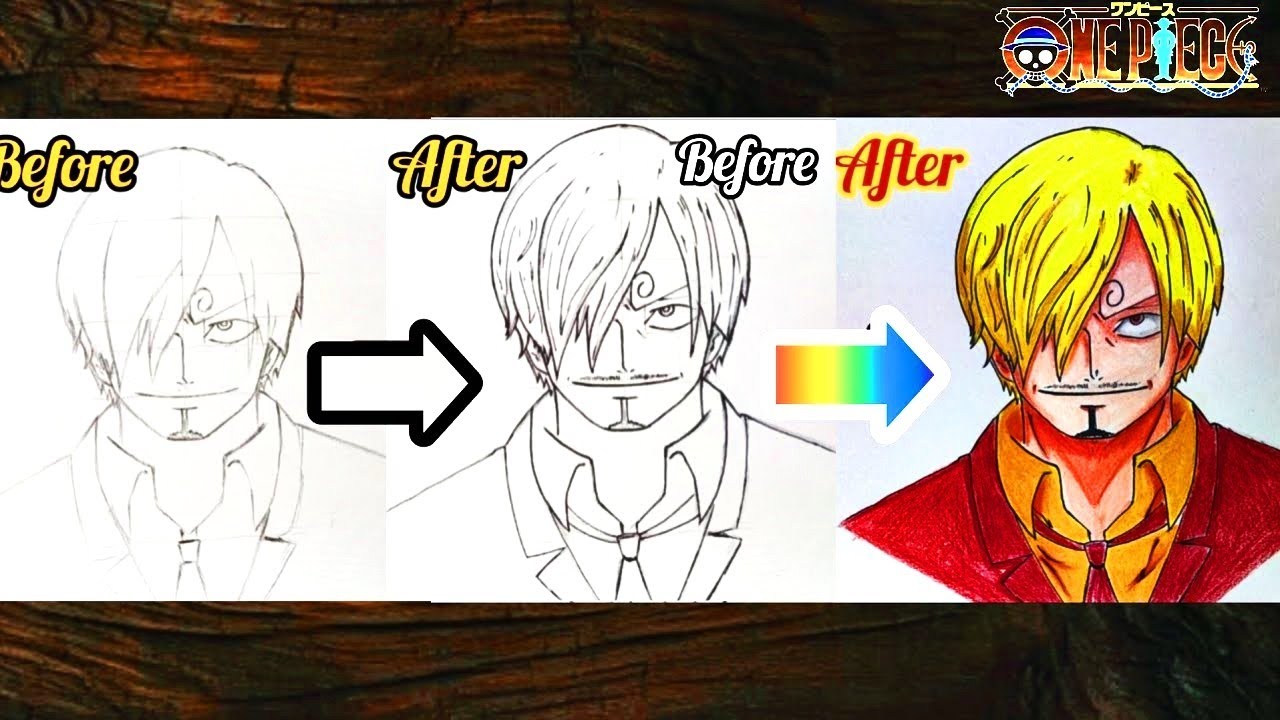 How to Draw Sanji Step by Step || One Piece Drawing || Easy Anime Drawing Ideas