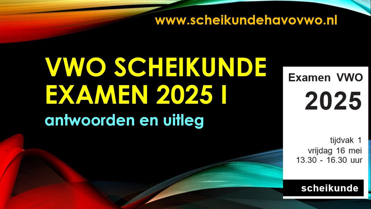 Vwo scheikunde 2025 I bespreking van het examen