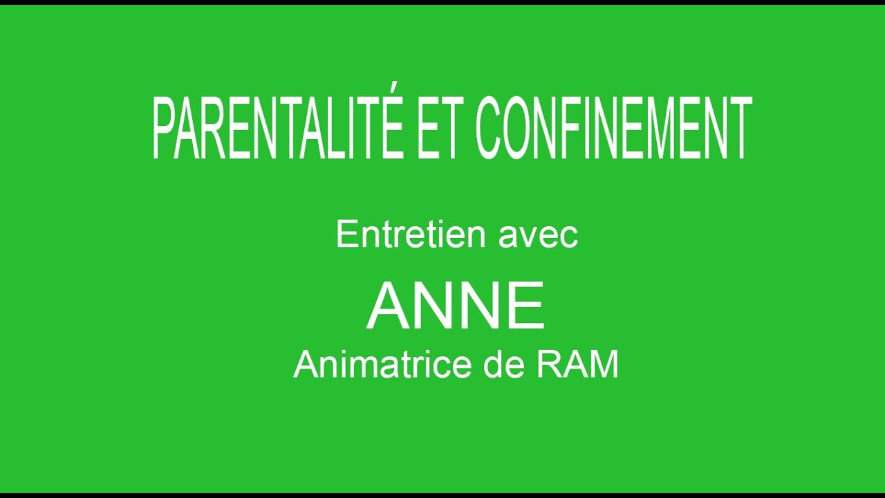 Entretien avec une animatrice de RAM