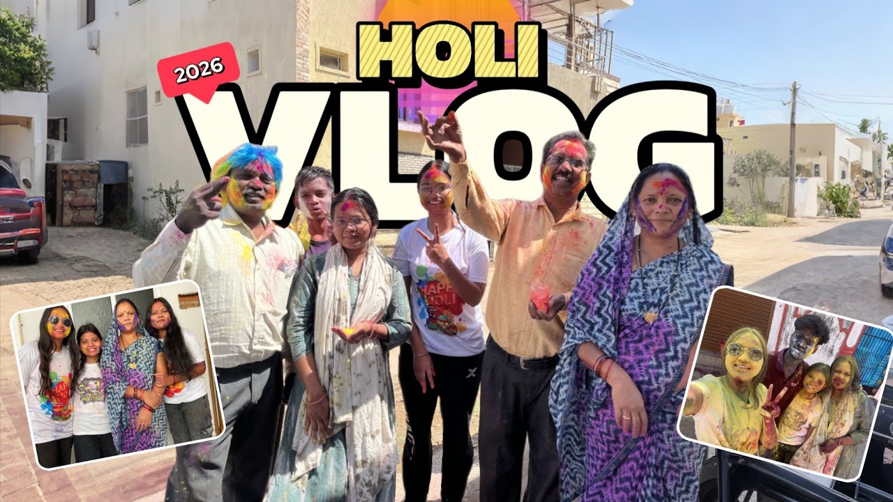 Holi Vlog 2026 😍🫟 | Family Vlog ❤️ | #holi #holi2026 #happyholi #trending #vlog 