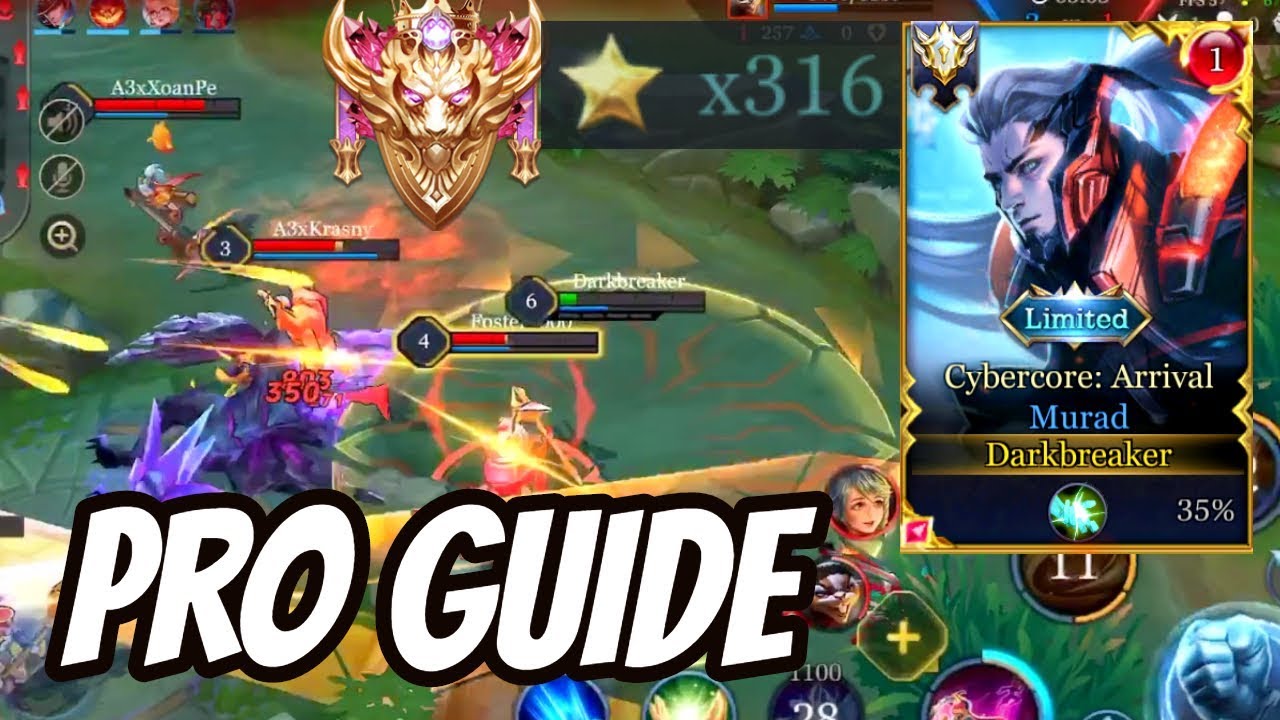 MURAD PRO GUIDE 316 STARS SS RANK 😳 | AoV | 傳說對決 | RoV | Liên Quân Mobile | 펜타스톰