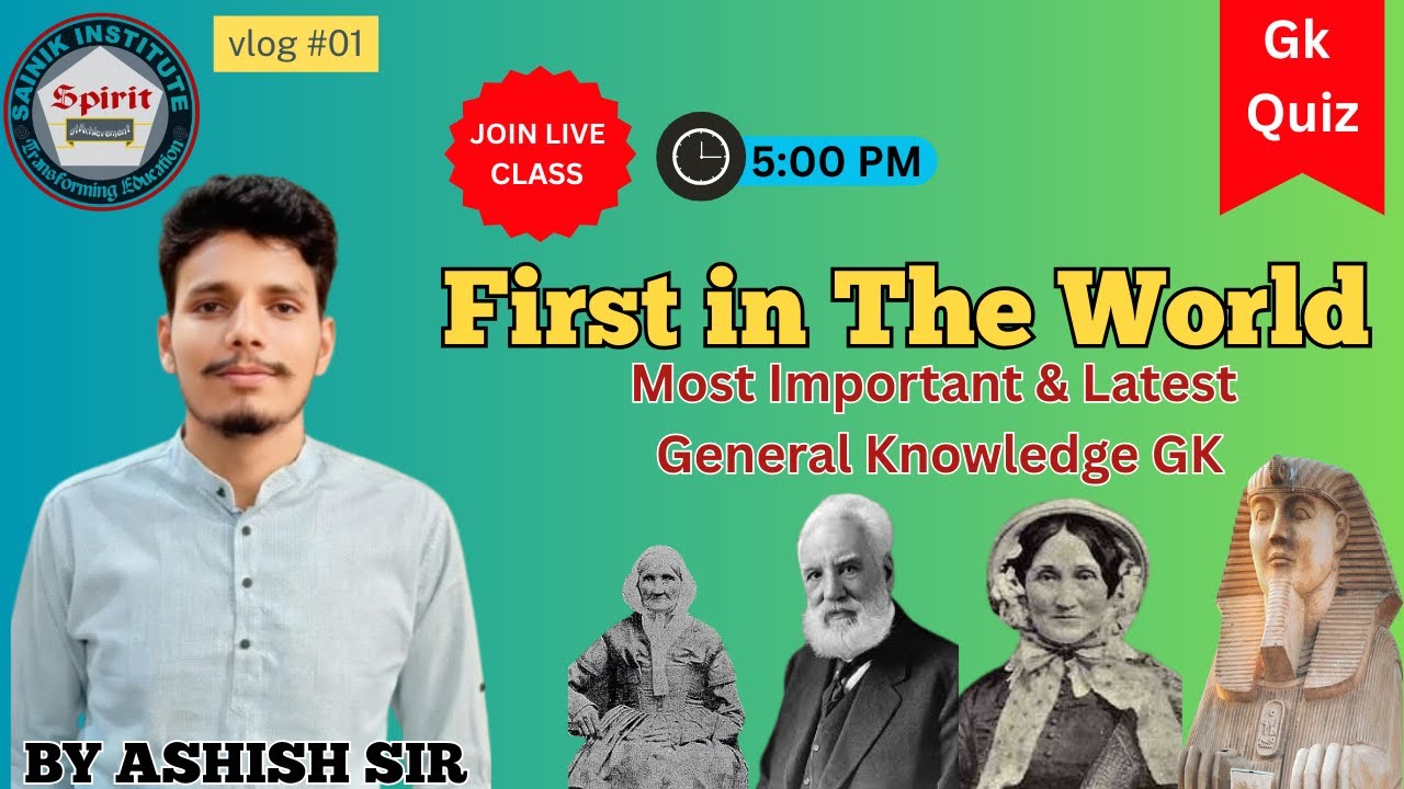 RIMC Examination | GK | First In World