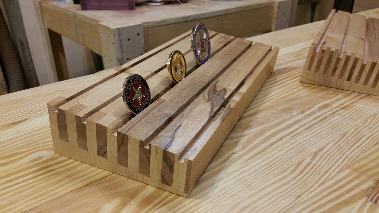 Box Joint Challenge Coin Display