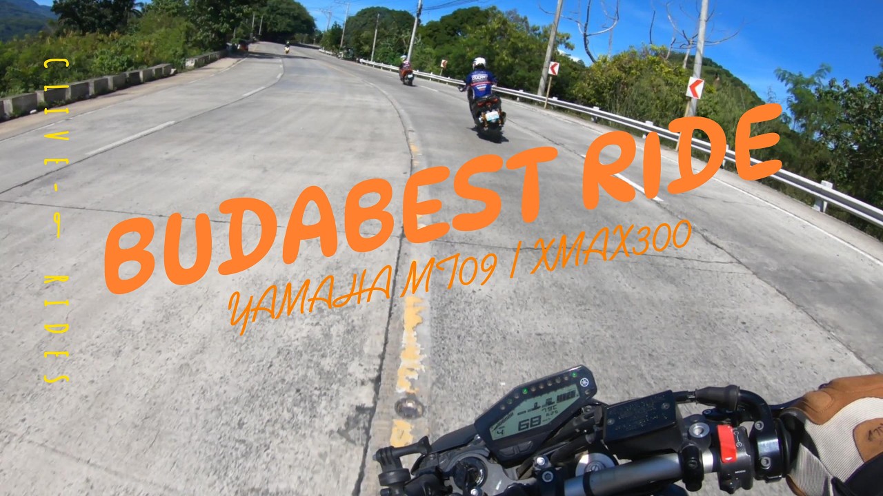 BUDABEST RIDE YAMAHA MT09, XMAX 300 #ride #safedriving #motovlog
