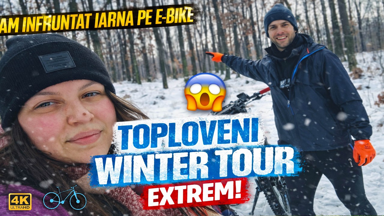 AM ÎNFRUNTAT IARNA PE E-BIKE 🚴‍♂️❄️ | Topoloveni Summer Tour, dar cu ZĂPADĂ!