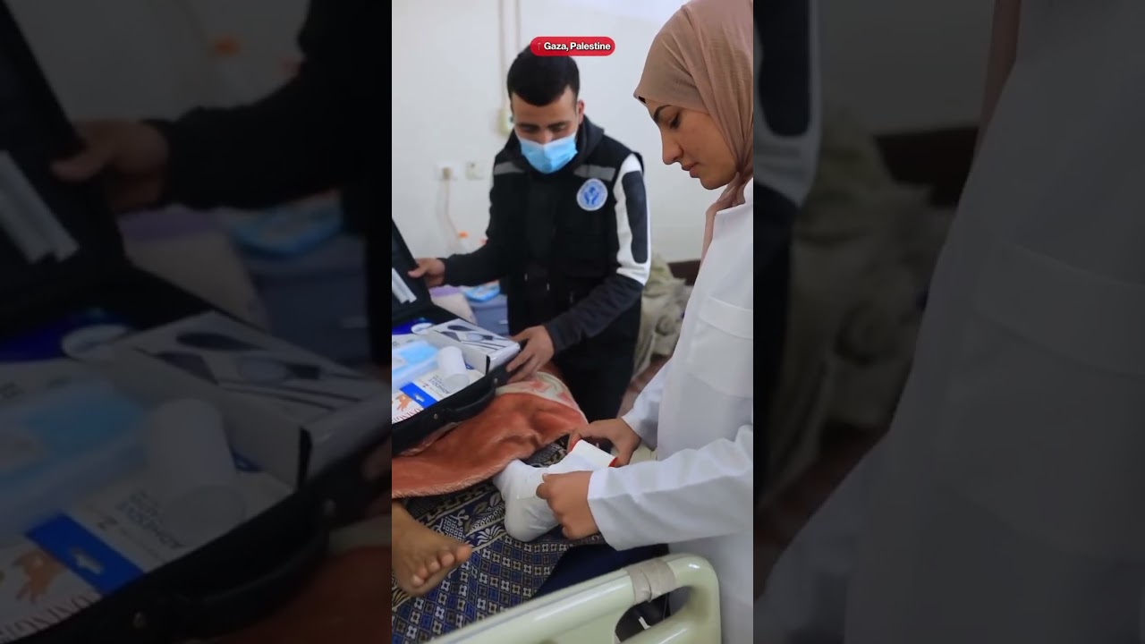 Families in Gaza rely on essential health provisions to manage injuries and illness.