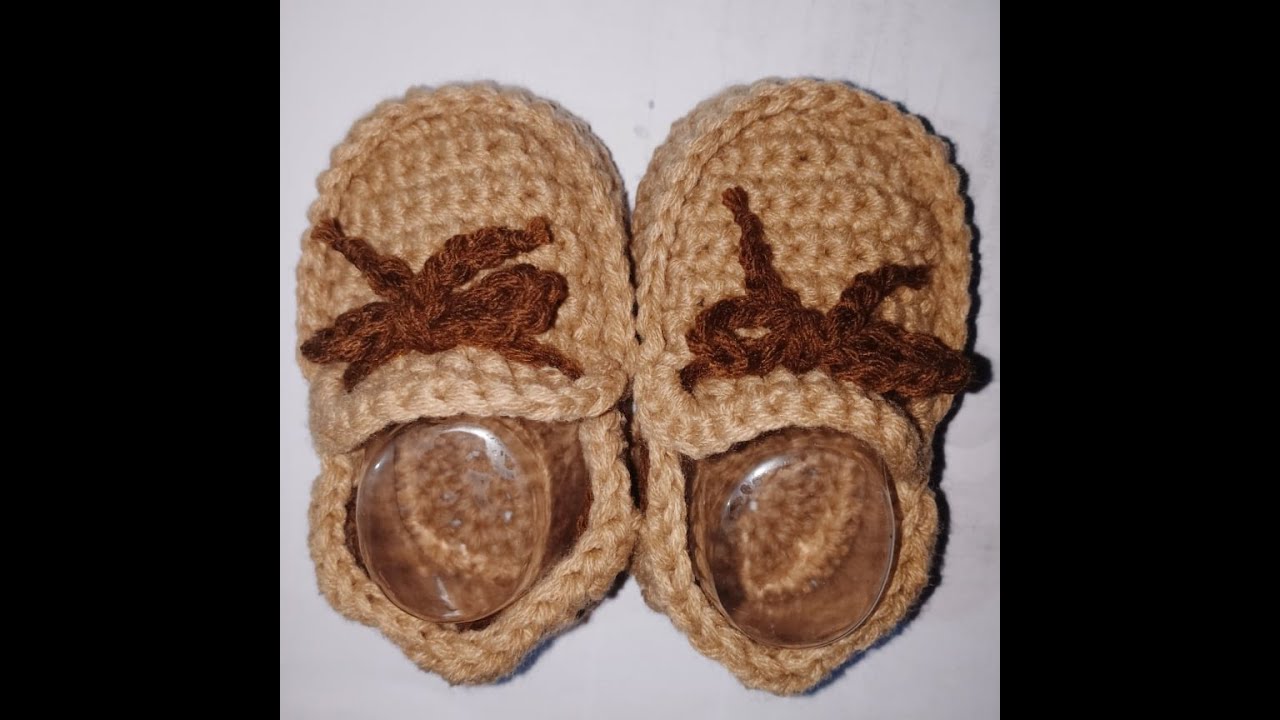 Crochet shoes -- Loafer shoes for baby