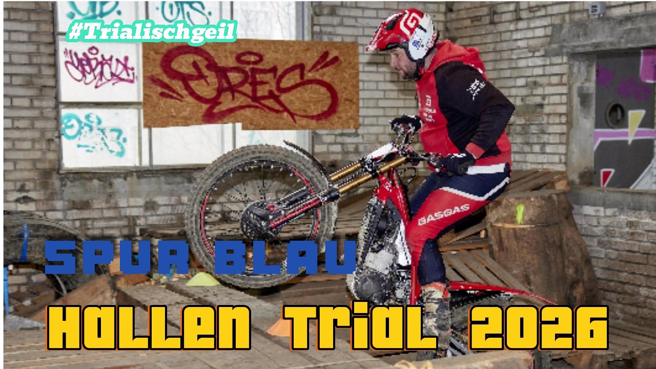 HallenTrial26 Spur Blau #trialischgeil