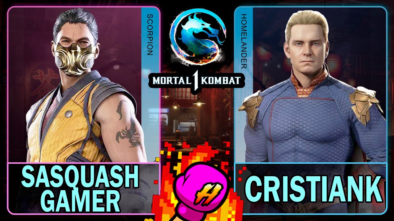 MK1 Sasquash Gamer (SCORPION) VS CristianK (HOMELANDER)🥊Mortal Kombat 1🥊4K 60ᶠᵖˢ