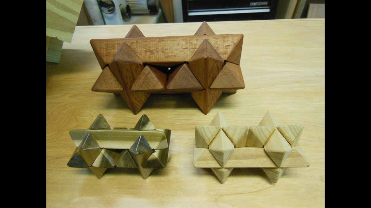 Making my double star burr puzzle: Pt. 2 of 2: Woodworking project
