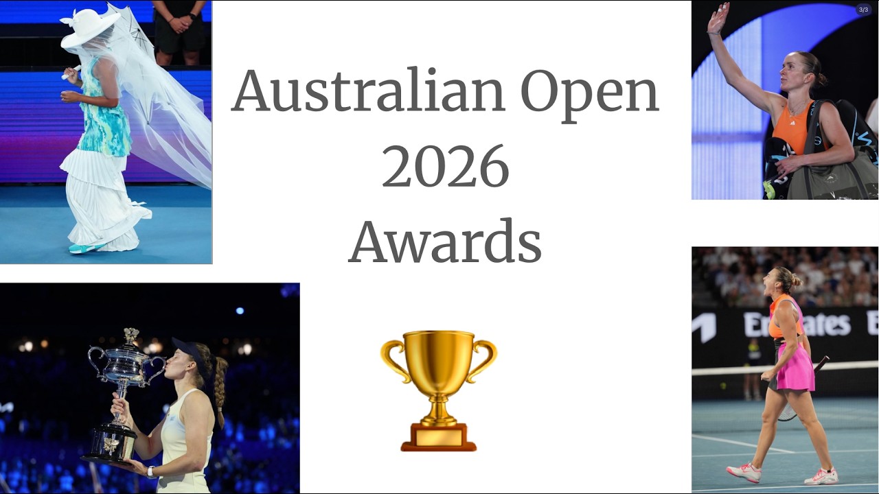 Awards 🏆 for Women's AUS Open '26