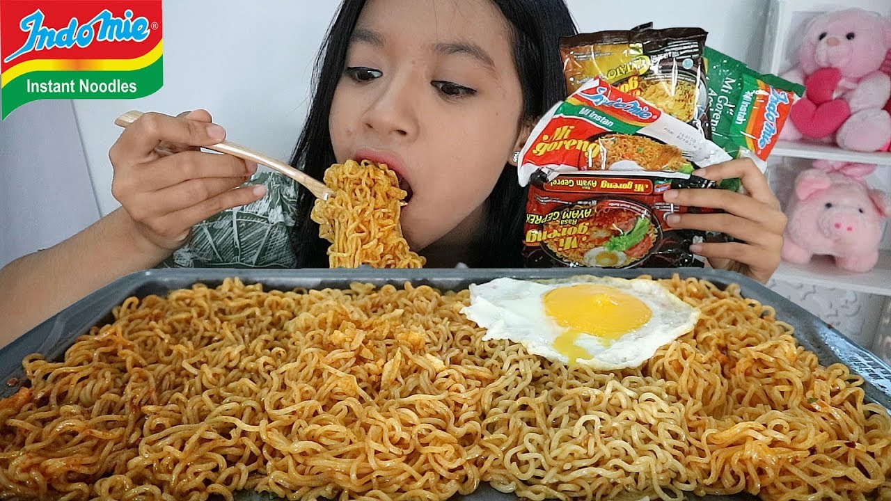 MUKBANG 4 RASA INDOMIE (AYAM GEPREK, CITATO, ACEH, ORIGINAL)