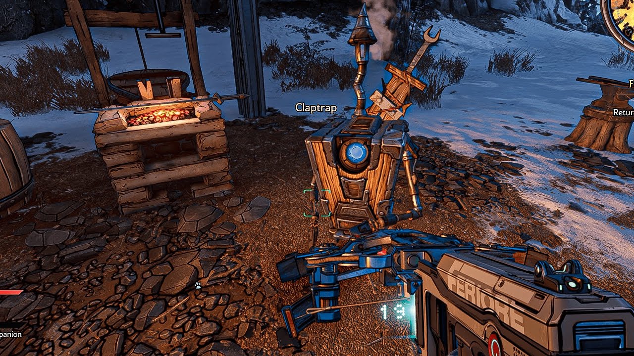 Meeting Claptrap in Tiny Tina's Wonderlands