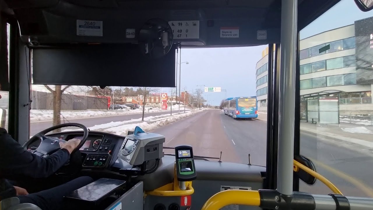 Sweden- Stockholm- Ride With-Bus 707- From Skärholmen To Fruängen-SCANIA OMNILINK#172