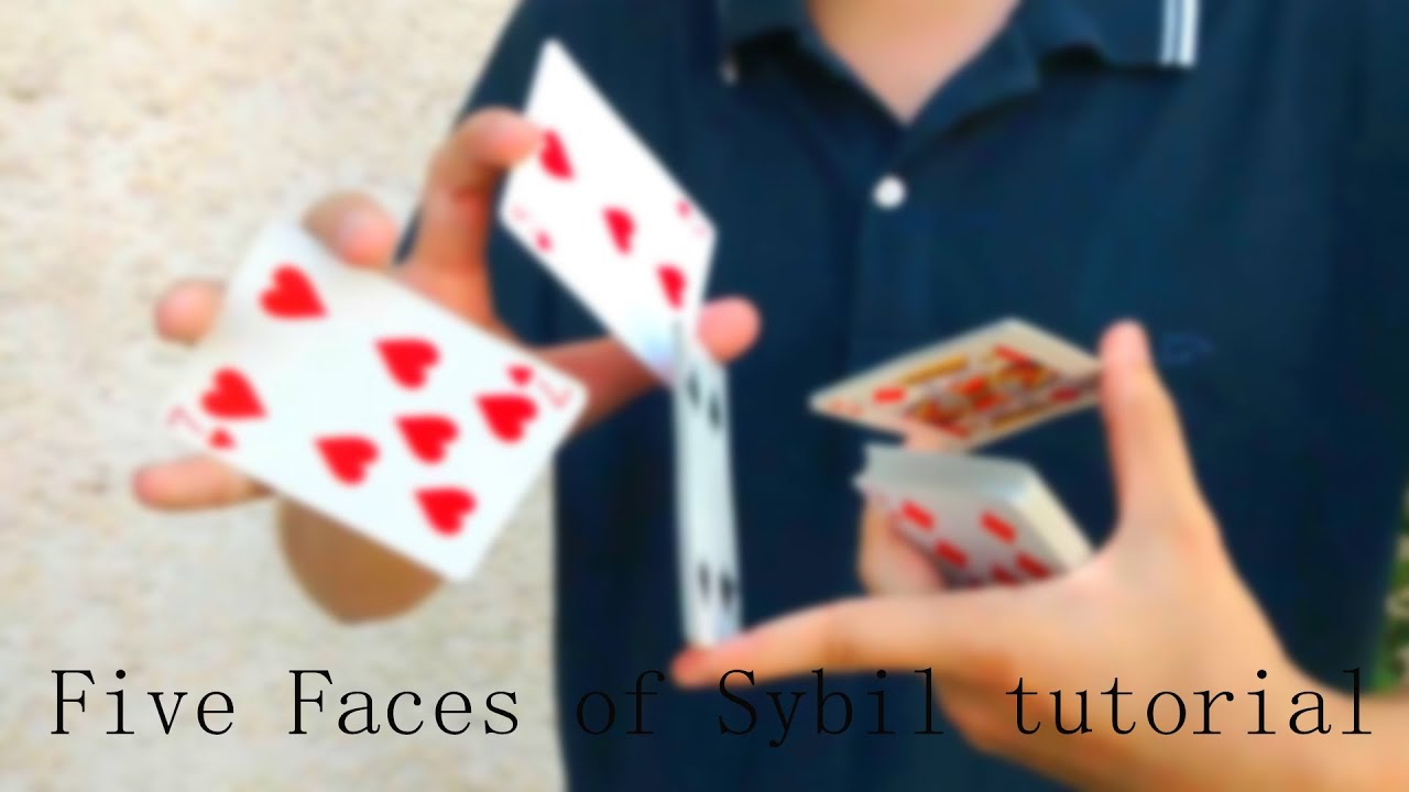 Five Faces of Sybil - Tutorial \ Cardistry: Two Handed Cuts #25
