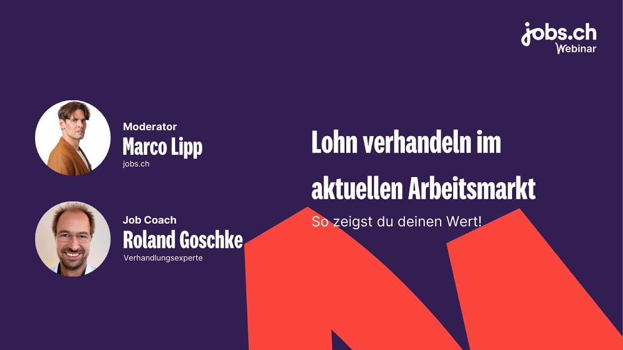 Webinar: Lohn verhandeln im aktuellen Arbeitsmarkt - So zeigst du deinen Wert!